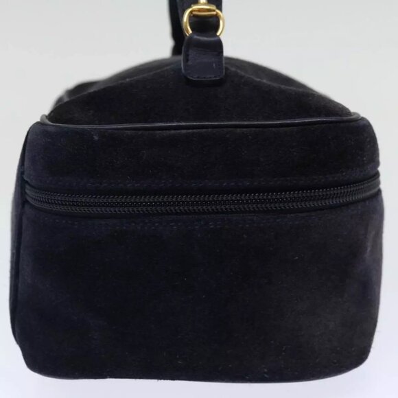 GUCCI Vanity Cosmetic Pouch Suede Navy - Picture 14 of 16